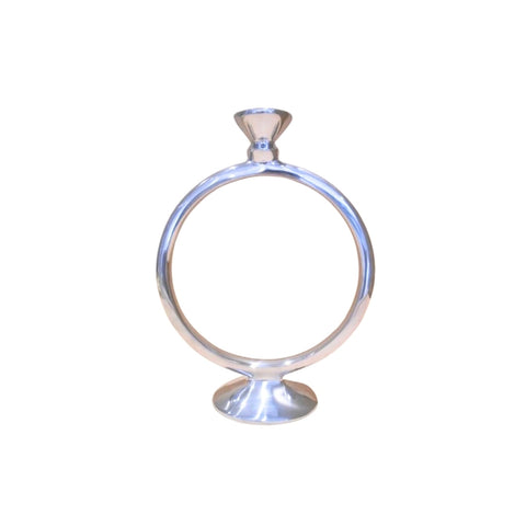 Silver "O" Candle Holder