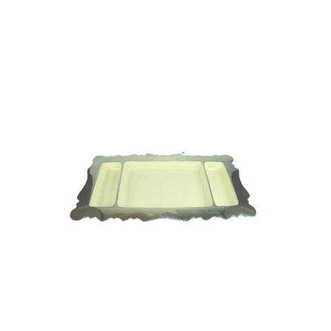 Plate with three parts