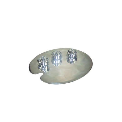 Plate with Dip Bowls