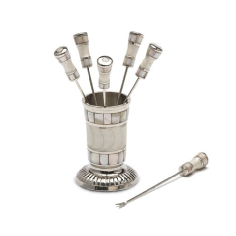 Cocktail Pick Set - White