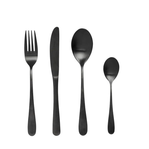 Black Cutlery Set of 4