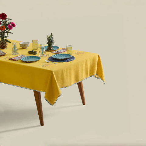 Anut Cairo Royal Palm Tablecloth Amber