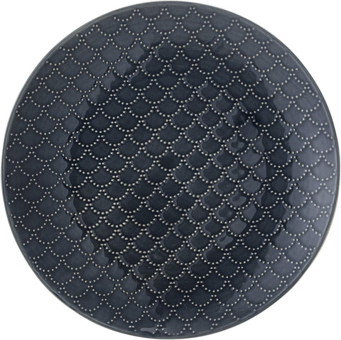 Naomi Plate, Blue, Stoneware