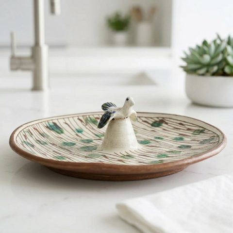 Anut Cairo Oasis Tea Time Ceramic Cake Plate