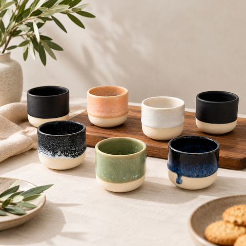 Aurora Blush Drift Porcelain Cup