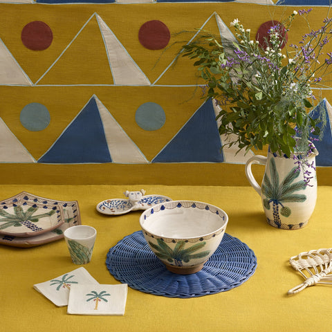 ANUT Cairo Royal Palm Hexagon Dinner Plate