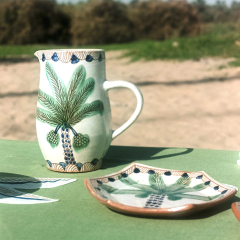 ANUT Cairo Royal Palm Hexagon Dinner Plate