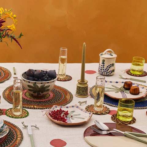 ANUT Cairo Royal Palm Hexagon Dinner Plate