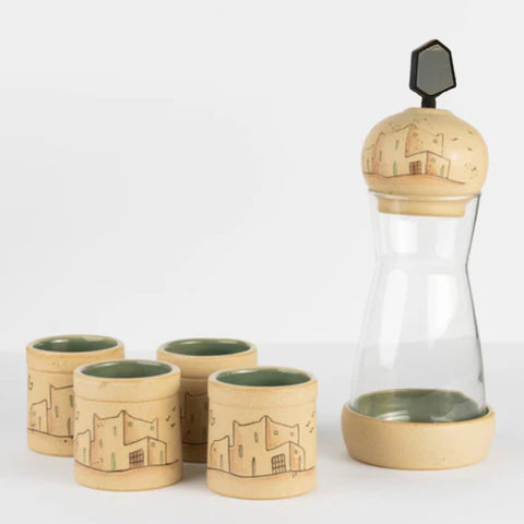 Mashrabeyah - Tea/Pot Set (Beige)