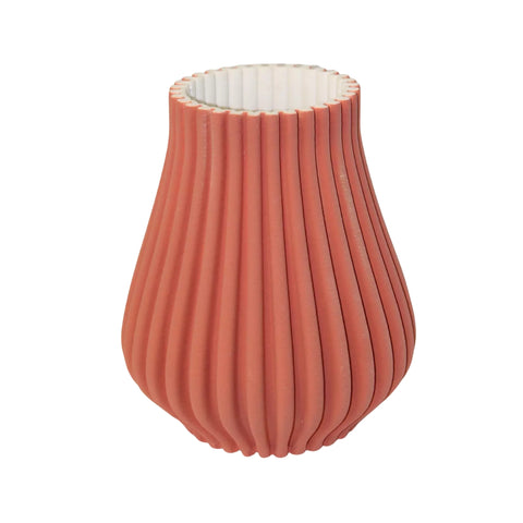 Linen Deco Vase Coral