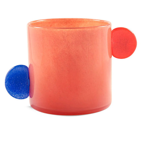 Pastello Flower Pot with Handles - Orange