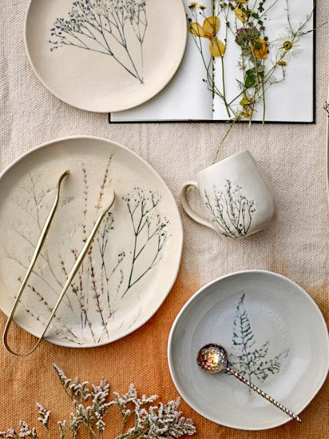 Bea Plate, Nature, Stoneware