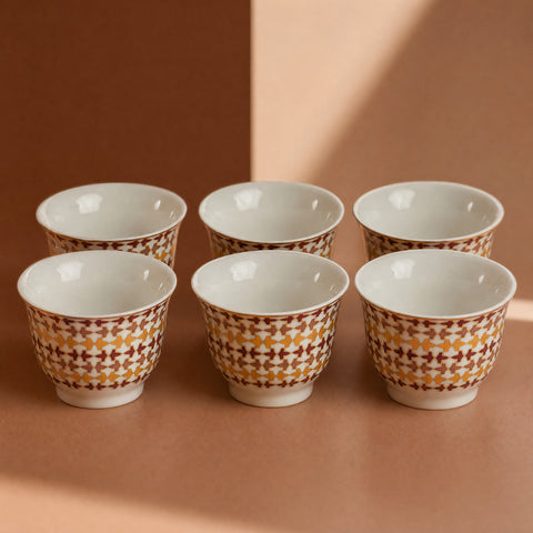 Pink Al Hambra Arabic Coffee Cups – Set of 6