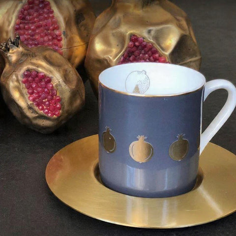 Pomegranate Espresso Cups Set of 6