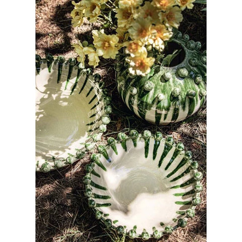 Green Dripping Effect Bobble Bowl