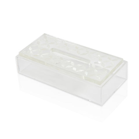 Tissue Box Resin & Brass Inlay
