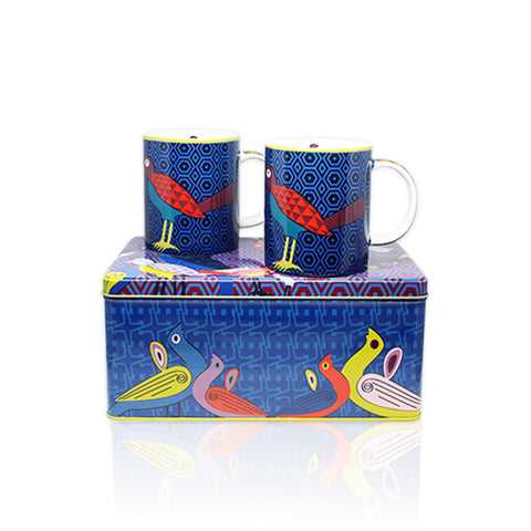 Birds Paradise Set of 2 Mugs