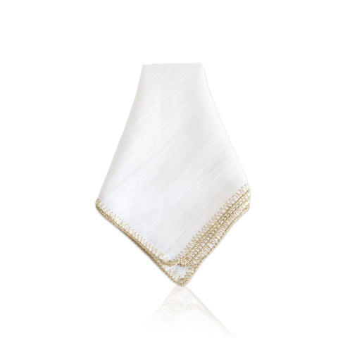 Napkin Crochet Edge Linen