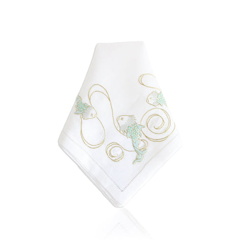 Napkin Koi Fish 100% Silk