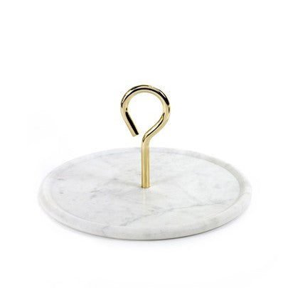 Platter w/ Gold Handle 25cm