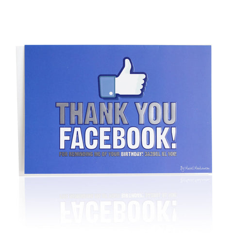 Thank You Facebook Card