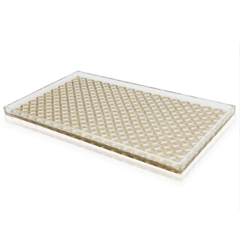 Tray Resin & Brass Inlay