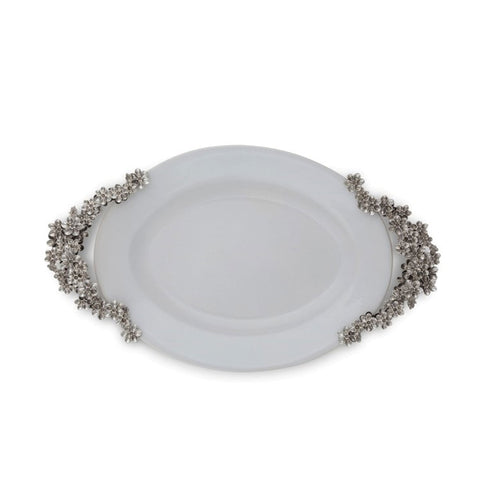 Tray Stoneware Lilacs