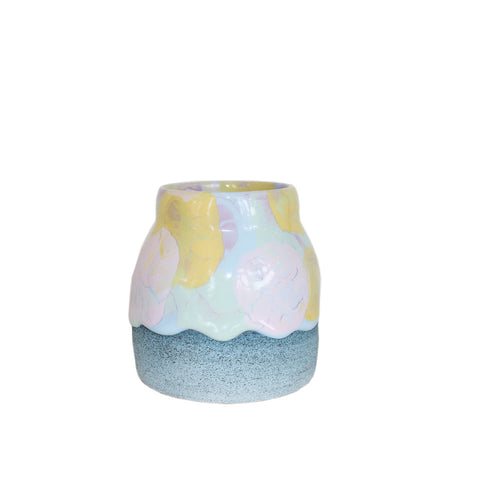 Vase Blue with Design