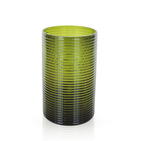 Vase Ribbed Glass